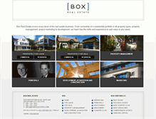 Tablet Screenshot of boxrealestate.com